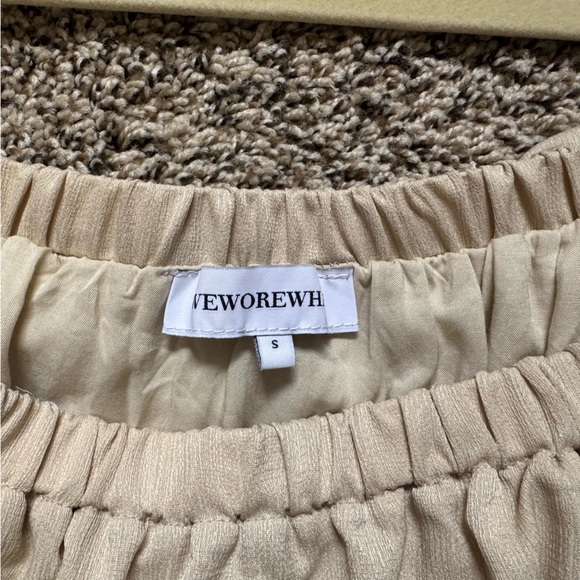 WeWoreWhat Crinkle Chiffon Tiered Mini Dress - Picture 13 of 15